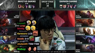 IG vs DWG  2019 Worlds Groups Day 3  Twitch VOD with Chat [upl. by Vigen]