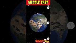 Middle East Map  Israel In Middle East  Palestine Map [upl. by Attennod395]