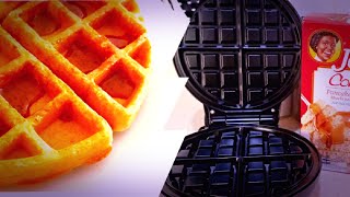 Como usar la WAFLERA para hacer WAFFLES O GOFRES HAMILTON BEACH [upl. by Hamilah]