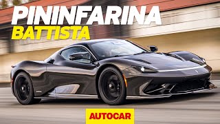 Pininfarina Battista review  New 1900hp electric hypercar driven  Autocar [upl. by Irv548]