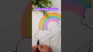 Rainbow mandala drawing 🌈 mandala painting drawing shorts shortvideo art [upl. by Ellehsim153]