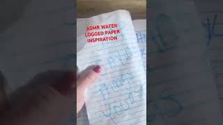 ASMR WATER LOGGED PAPER INSPIRATION • RELAXING CRINKLES• Watch full video on channel relax [upl. by Derril859]