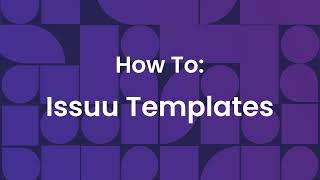 How to Use Issuu Templates [upl. by Assiar]