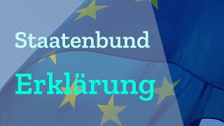 Der Staatenbund in der Europäischen Union Erklärung  Definition  Integrationsmodelle [upl. by Aina]