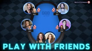 Play a Private Game with Friends on 888poker Mobile or Desktop [upl. by Ttelrats]