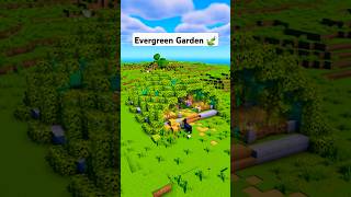 Minecraft Evergreen Garden 🍃 minecraft [upl. by Ariamoy]