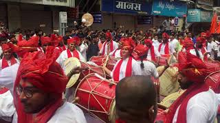 Garjana dhol pathak  Ganpati Visarjan Miravnuk 2018  HD [upl. by Kant]