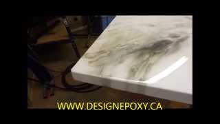 Comptoir epoxy countertop [upl. by Alidis417]