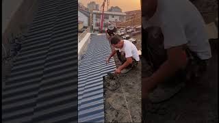 Tiling roof installation [upl. by Mccutcheon]