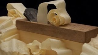 Woodworking Japanese Hand Plane Unbelievable Shavings [upl. by Modnar]