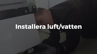 Installation av luftvattenvärmepump Del 1 – innedel [upl. by Kcirdehs108]