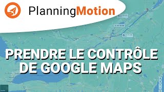 Prendre  contrôle de Google Maps  pour faire un itinéraire [upl. by Kirtap]