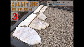 DOKU Teil 3 Anleitung zum verlegen von Estrich für Terrassenplatten Polygonalplatten [upl. by Peregrine821]