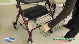 Nova Cruiser Deluxe 4202 Wheeled Walker 159 [upl. by Anitteb630]