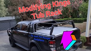 Adventure Kings Tub rack modification  Ford PX Ranger Wildtrak Isuzu Dmax Xterrain sailplanes [upl. by Schubert204]