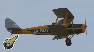 Tiger Moth Biplane Aerobatics  Impressive [upl. by Mossolb998]