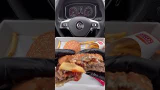 Burger King 🍔👑1600Am asmr mukbang burger burgerking food Foodie fyp eating moeeatss cru [upl. by Emily]