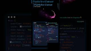 🌌✨ Create an Interactive Particle Effect for Your Cursor 🖱️💫shorts shortvideo css3animation [upl. by Adnoval]