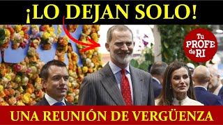 DEJAN SOLO AL REY DE ESPAÑA EN ECUADOR LE ESTALLA EN LA CARA LA XXIX CUMBRE IBEROAMERICANA A NOBOA [upl. by Chappy]