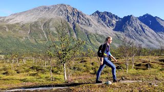 Hiking Storgalten Rundfjellet Lyngen Alps Lyngsalpene [upl. by Nolyaj52]