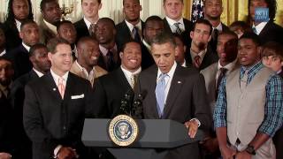 President Obama Welcomes BCS Champion Auburn [upl. by Smitty556]