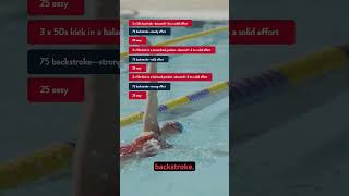 Backstroke Kick Set 2  Add Intensity to Your Kick [upl. by Ruscio]