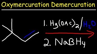 Oxymercuration Demercuration Reaction Mechanism [upl. by Teplica187]