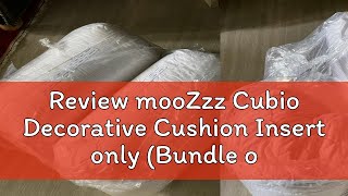 Review mooZzz Cubio Decorative Cushion Insert only Bundle of 2  Set and Cover sold in separate l [upl. by Tertius]