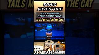 Sonic Adventure Tails Meets Big The Cat Cutscene  Mystic Ruins [upl. by Niwhsa]