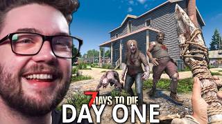 DAY ONE in the NEW CONSOLE UPDATE  7 Days to Die Consolation [upl. by Selestina384]