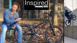 Inspired Fourplay 2023 Test amp Ride ⎮ Street trial MTB [upl. by Aikemat737]