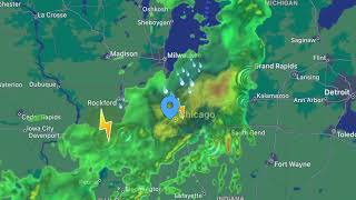 Chicago Radar Map 2 [upl. by Stanhope]