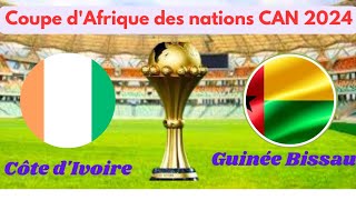 CÔTE dIvoire vs GUINÉE BISSAU CAN 2024 [upl. by Balliett]