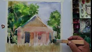 watercolor demonstration for beginners [upl. by Ozneral]