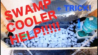 SWAMP COOLER LEAK  ICE TRICK VLOG [upl. by Tnecillim]