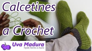 🧦CALCETINES Medias para HOMBRE Tejidas a CROCHET Tutorial paso a paso ¡el regalo perfecto [upl. by Elokyn]