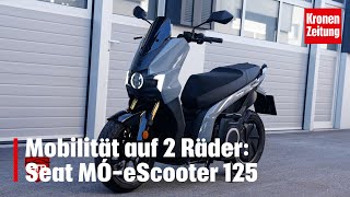 Mobilität auf 2 Räder Seat MÓeScooter 125  kronetv MOTOR [upl. by Kippar]