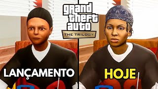 anos depois como ficou o GTA Trilogy Versão de LANÇAMENTO vs ATUAL [upl. by Sontich]