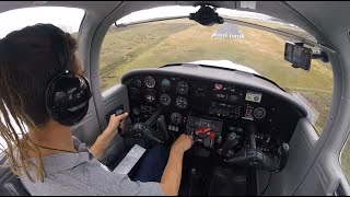 First solo flight in Piper Tomahawk  NZWU  New Zealand [upl. by Nnyliak]