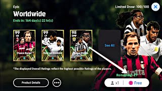 New Free Epic pack opening  EFOOTBALL 2025 mobile [upl. by Eltrym]