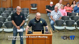 Livingston Parish Council  September 26 2024 [upl. by Yarrum]