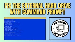 How to Fix the External Hard Drive with Command Prompt [upl. by Ahsieat664]