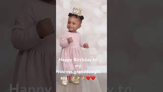 birthday granddaughter princess 1stbirthday [upl. by Preciosa]