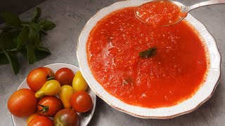 How to make Tomato Passata  Homemade Rustic Tomato Passata  Cook at home [upl. by Assiren19]