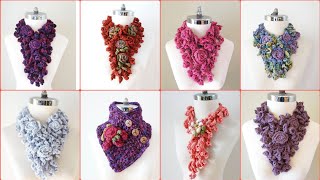 so elegant so beautiful crochet neck warmerneck cowlFancy Crochet Neck Cowl For Women2024crochet [upl. by Oxford534]