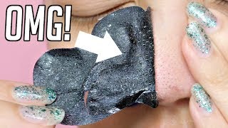 CRAZY BLACKHEAD TRICK Baking Soda  Pore Strip [upl. by Fidelity]