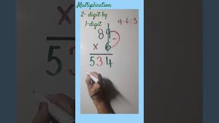 Multiplication ✖️ 2Digit by 1Digit shorts [upl. by Anilecram]