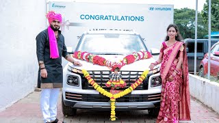 Hyundai venue car delivery  Amit jadhav photography [upl. by Anoiek]