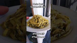 Pasta Pesto Supremo93 Style ThatsAmore sarapmagmotor sarapmagrides supremo93 italianfood [upl. by Ahseina98]