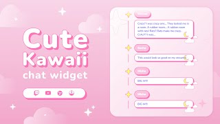 Cute Twitch Chat Widget for StreamElements amp OBS Studio [upl. by Anewor]